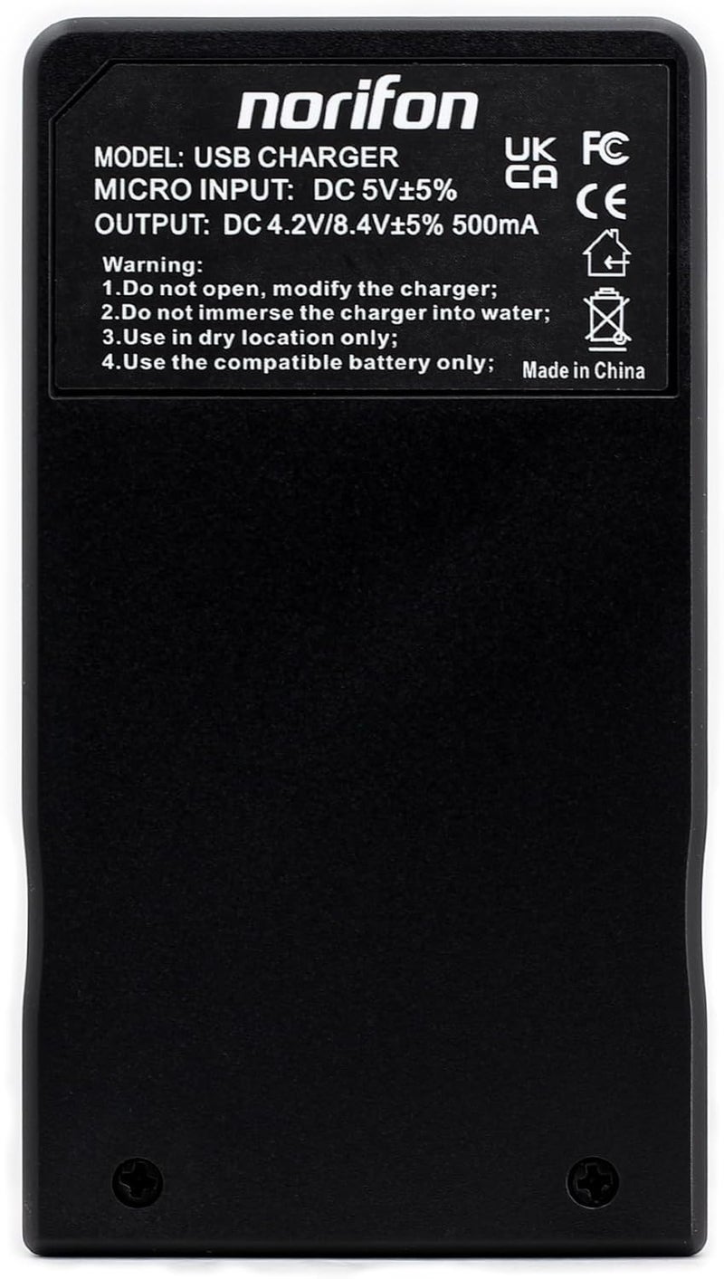 Norifon NB-4L USB Charger for Canon PowerShot SD750 SD780 is SD1000 SD1100 is SD1400 is A2200 A3100 is, IXY Digital 60, IXUS 220 HS, Digital IXUS 70 Camera and More - Image 5